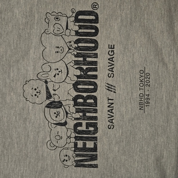 Neighborhood x BT21 Savant/Savage Fleece Hoodie Unisex Gray Size 2X NWT - Picture 4 of 10